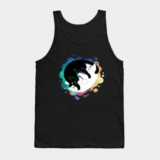 Yin Yang Cosmos Cats Tank Top